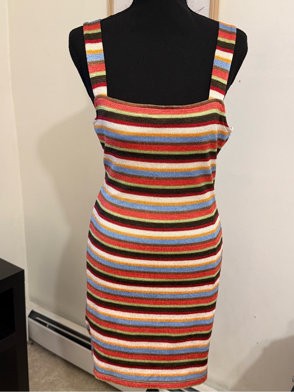 Forever 21 Striped Knit Mini Dress in Red, Blue, Green, Cream, Tan